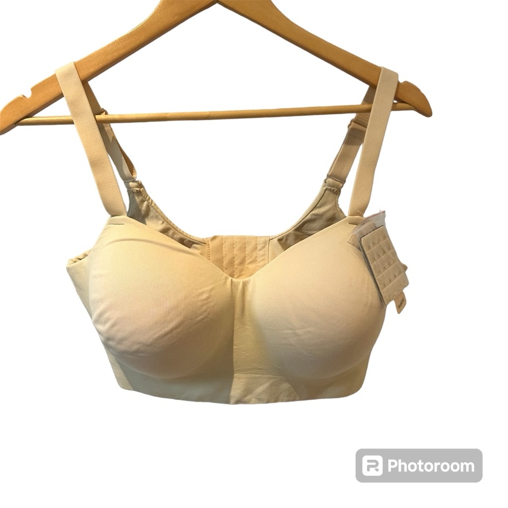 Truekind Supportive Comfort Wireless Shaping Bra Size XL Cream NWT‎